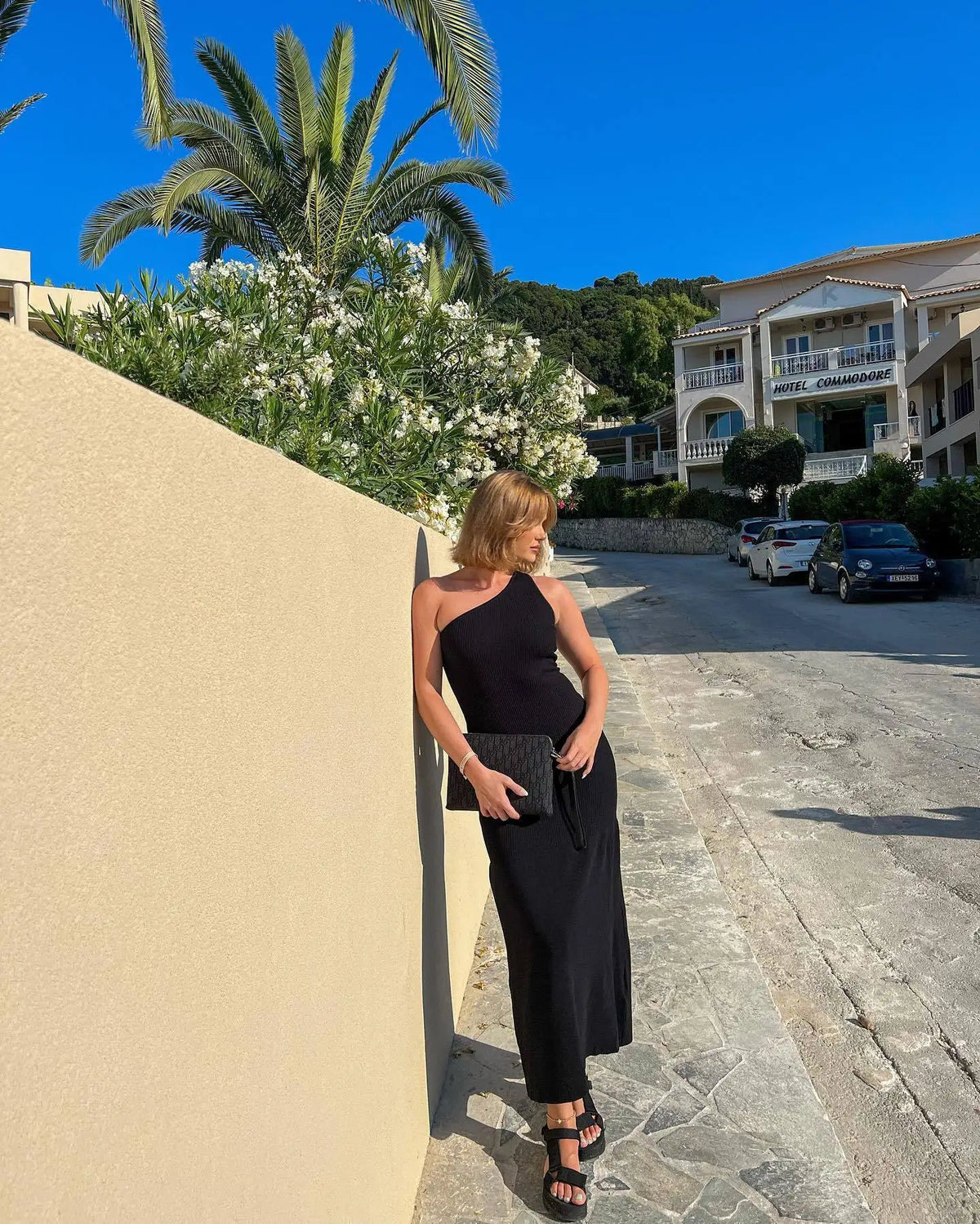 Celeste – Elegant One-Shoulder Maxi Dress