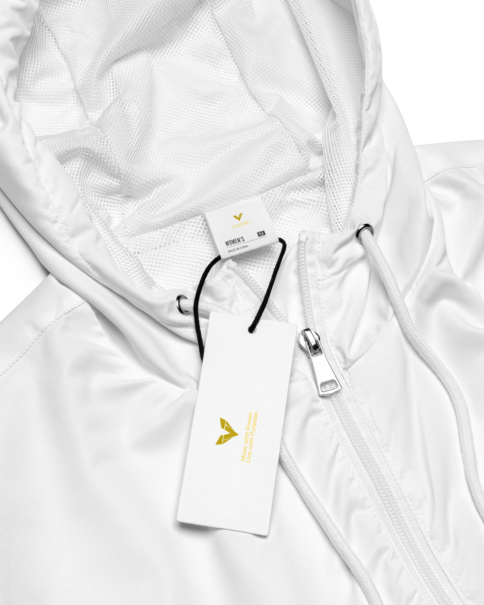 Corta vento cropped feminino